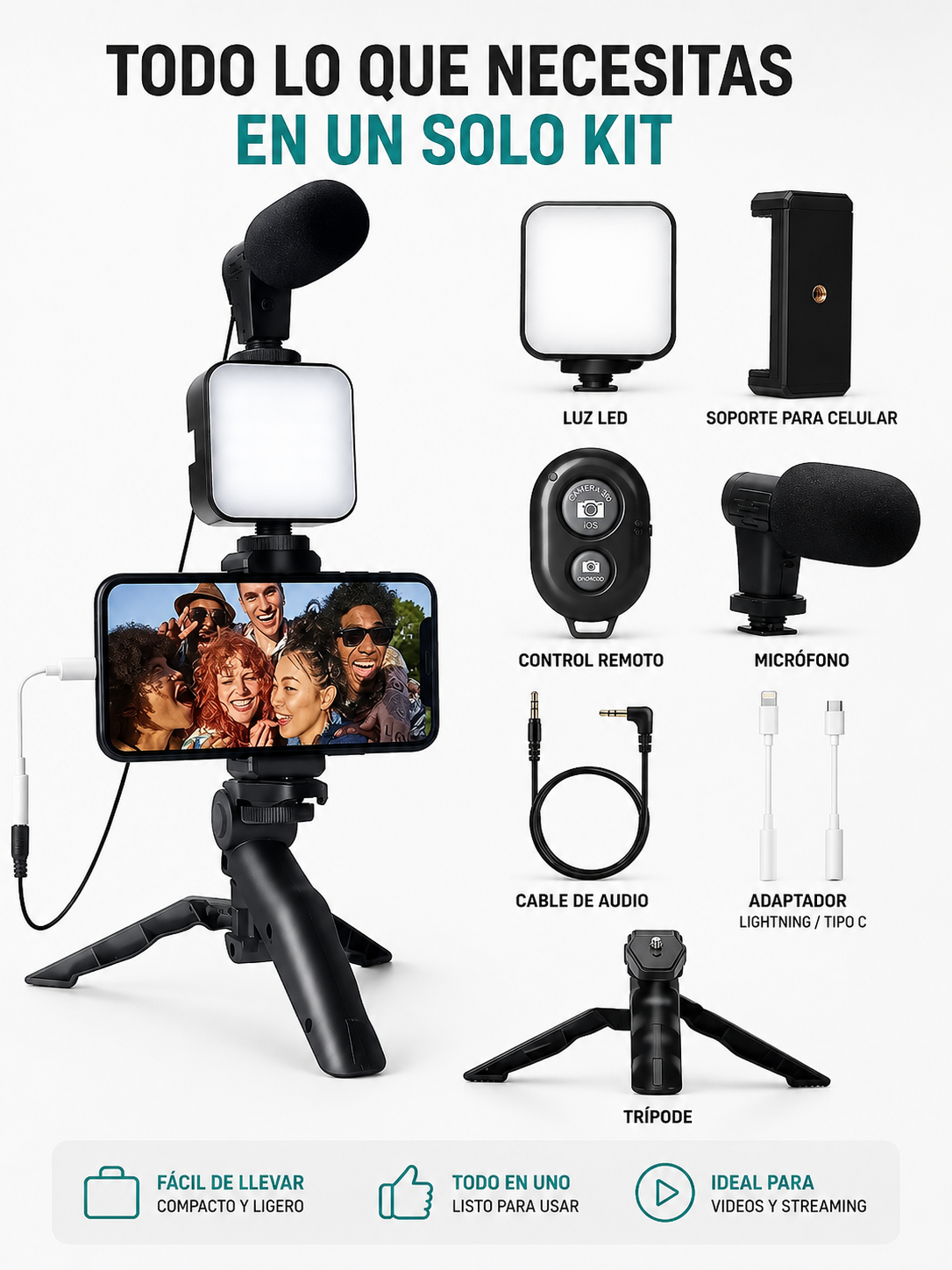 CreatorPro Kit™ - Kit Profesional para Creación de Contenido