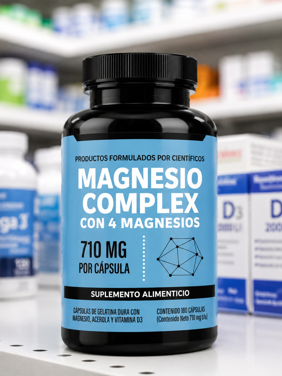 Suplemento Magnesio Complex 180 Capsulas