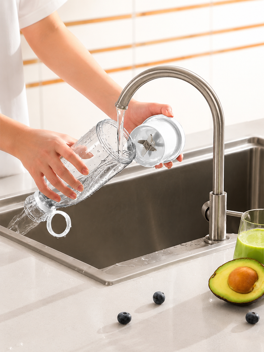 Licuadora Portátil Recargable 380ml - Smoothies Frescos en Segundos