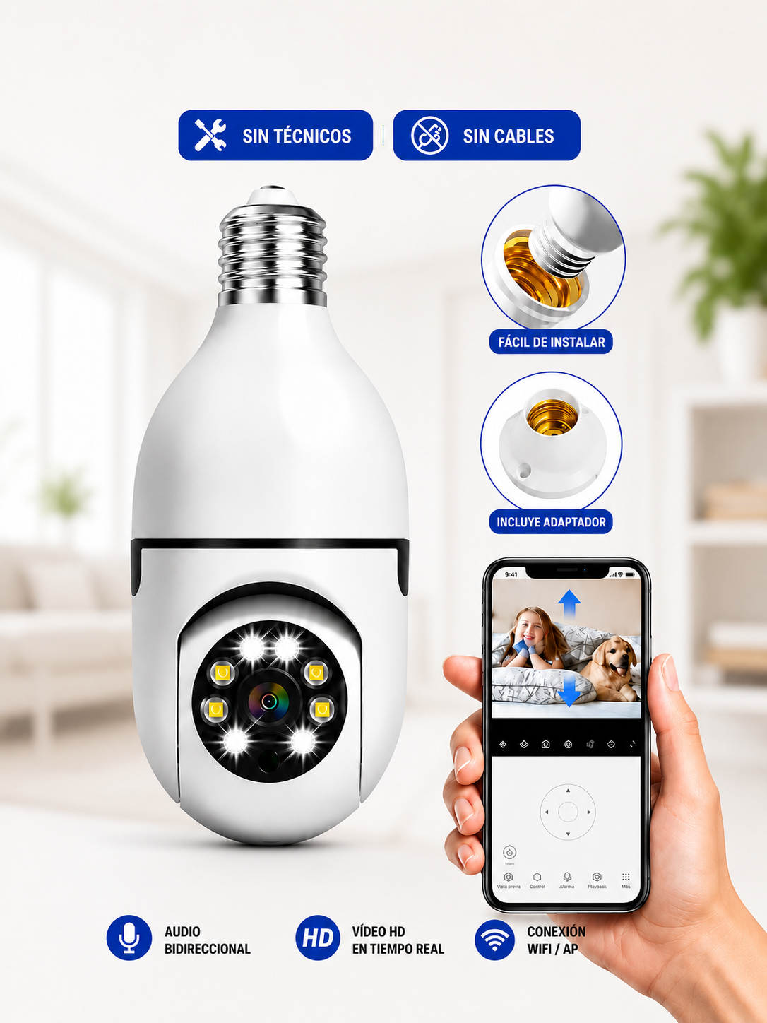 CAMARA BOMBILLO ROBOTICA