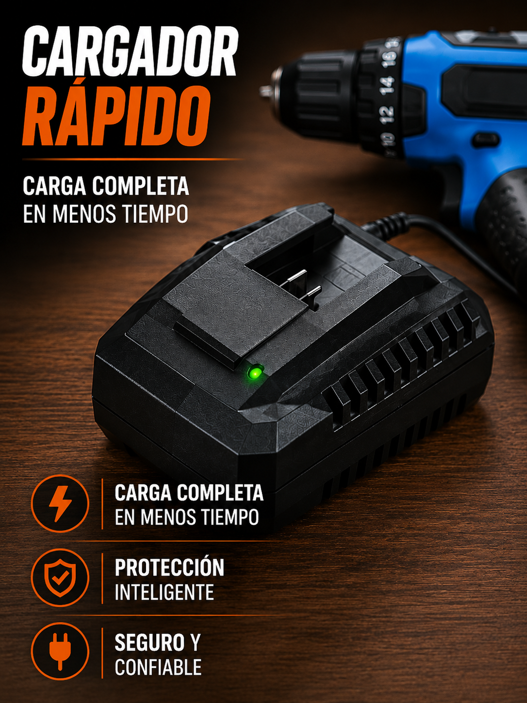 PowerDrill Pro™ 18V | Taladro Atornillador Inalámbrico con Kit Completo