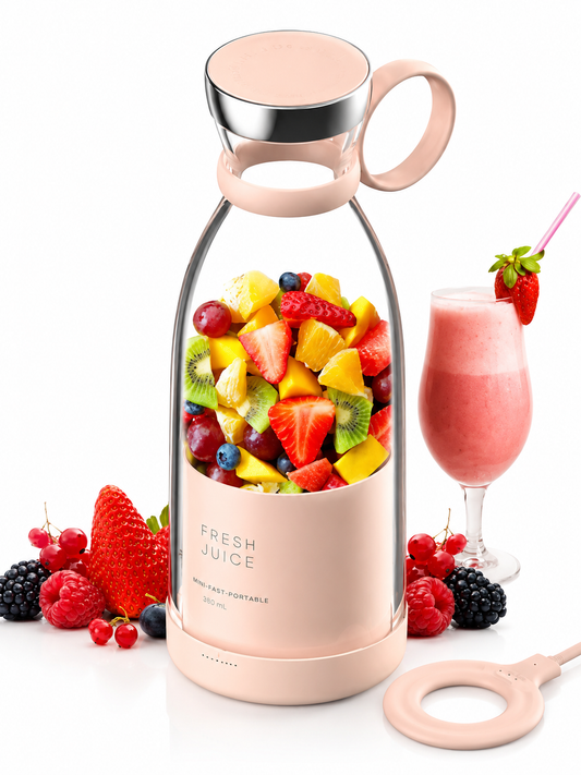Licuadora Portátil Recargable 380ml - Smoothies Frescos en Segundos