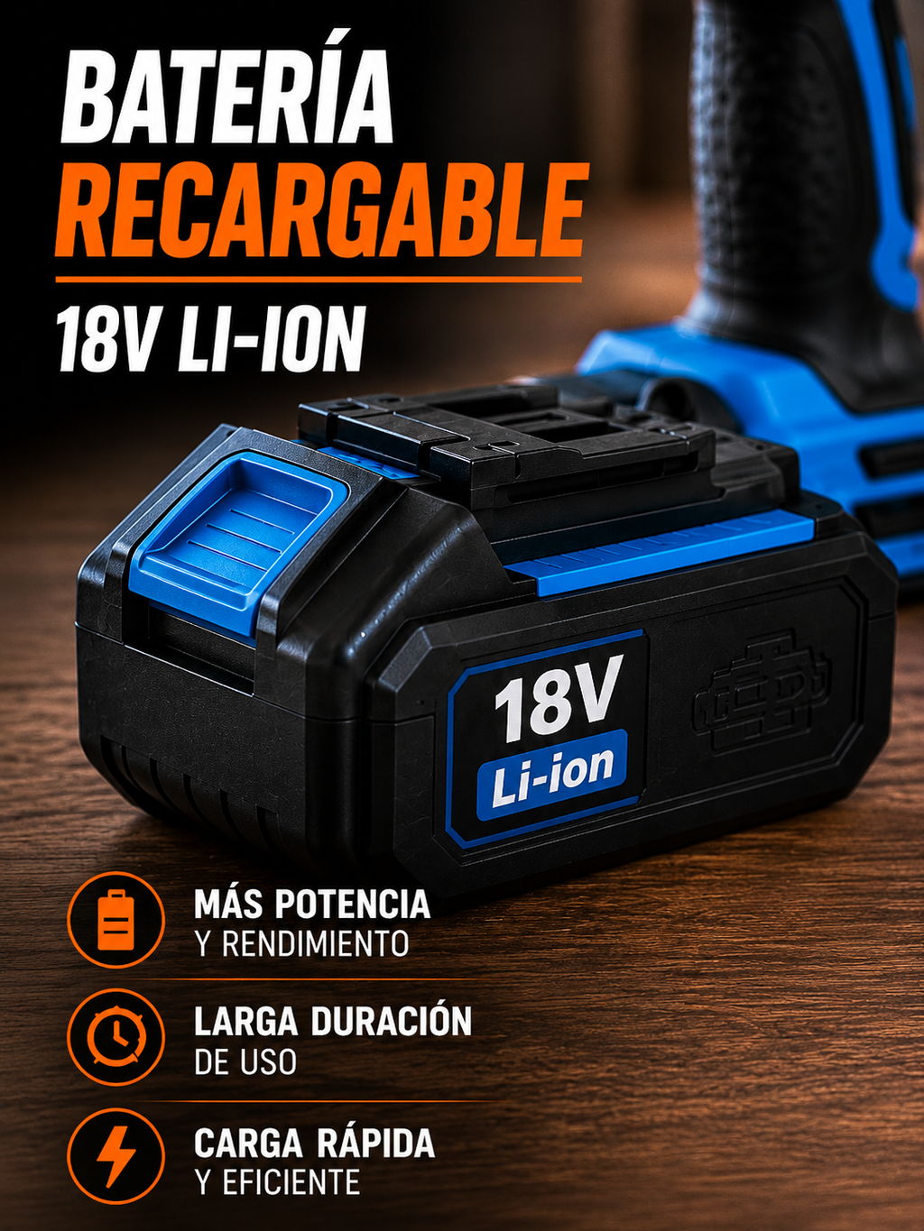 PowerDrill Pro™ 18V | Taladro Atornillador Inalámbrico con Kit Completo