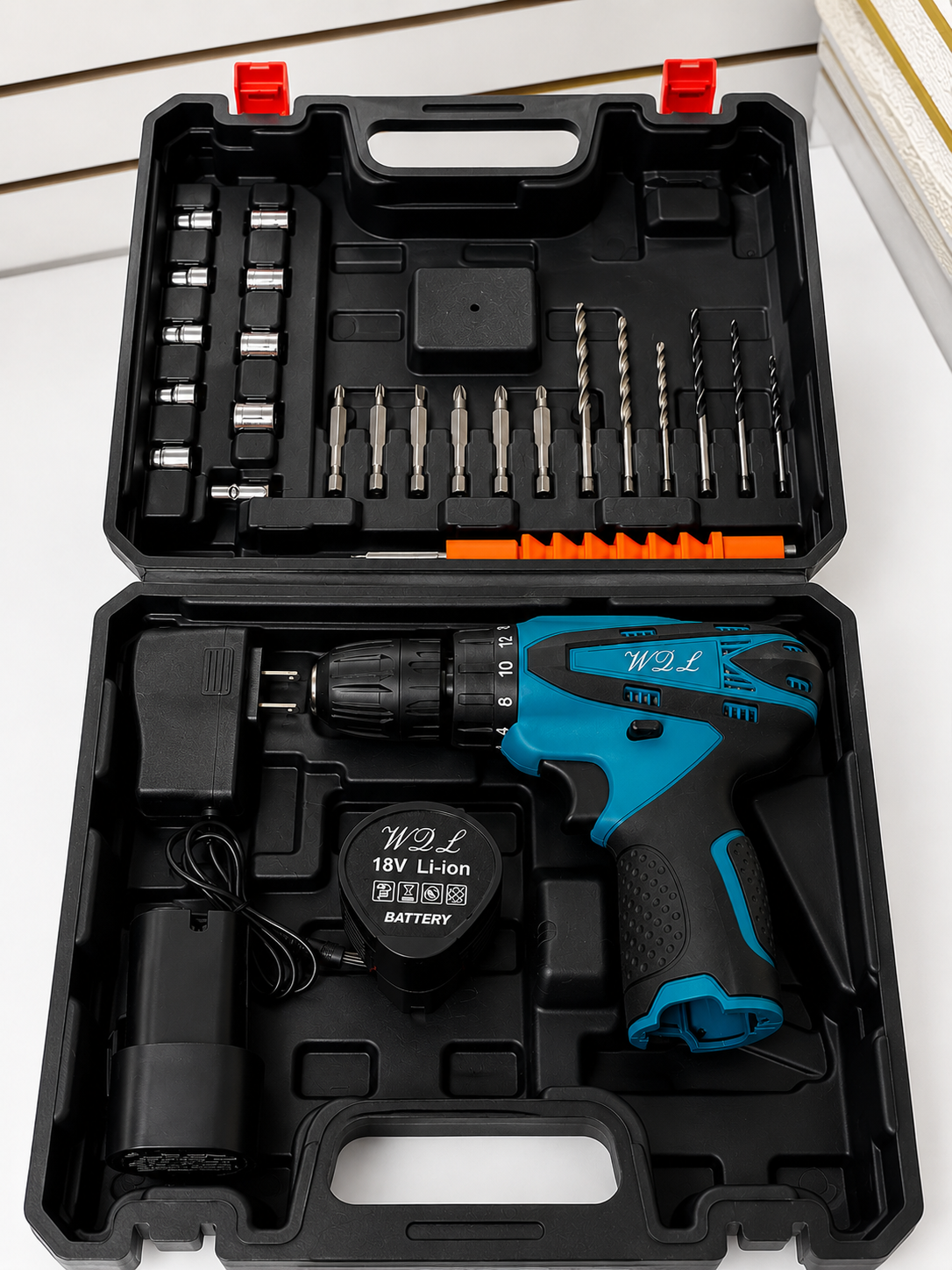 PowerDrill Pro™ 18V | Taladro Atornillador Inalámbrico con Kit Completo
