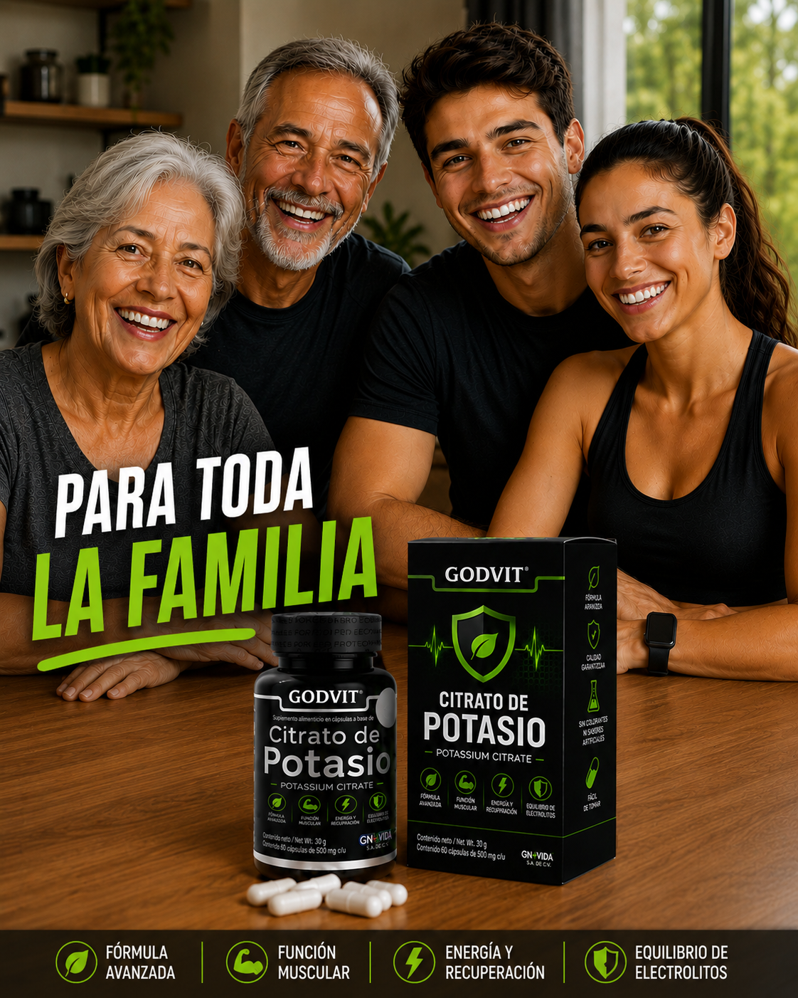 “GODVIT Citrato de Potasio Max”