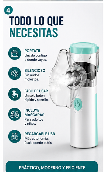 RespiraMax Nebulizadro Portátil